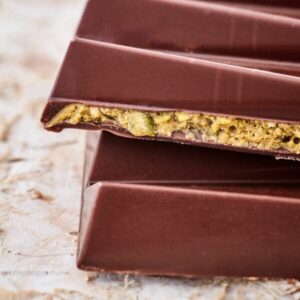 Alternative view of Tablette Praliné pistache salée - chocolat noir