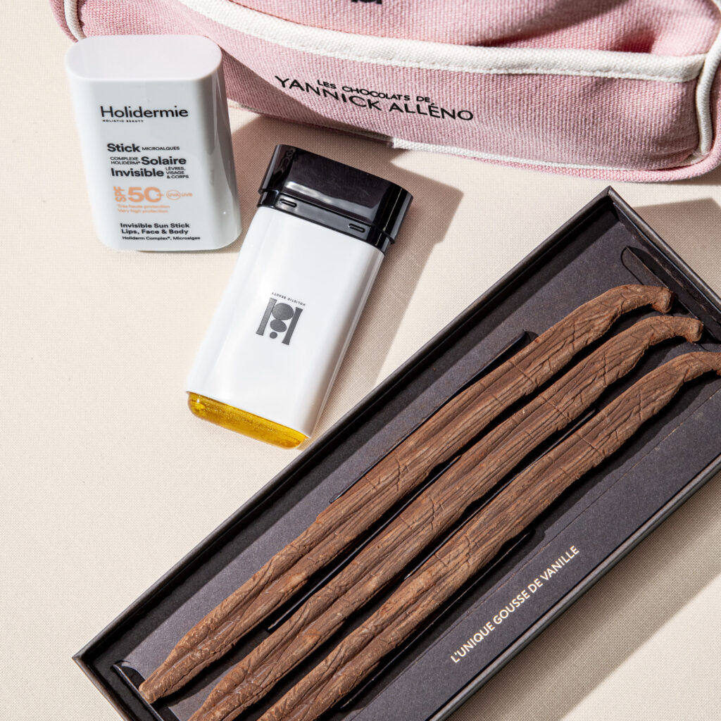 La trousse Holidermie x Les Chocolats de Yannick Alléno