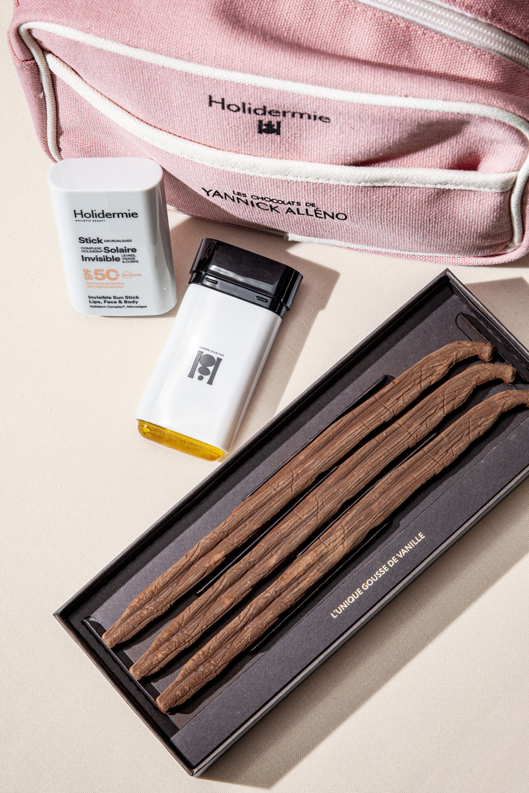 La trousse Holidermie x Les Chocolats de Yannick Alléno