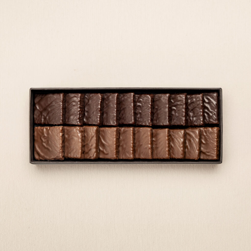 Coffret de 20 Sablés bretons - chocolat noir et lait