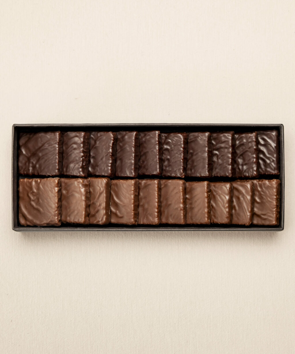 Coffret de 20 Sablés bretons - chocolat noir et lait